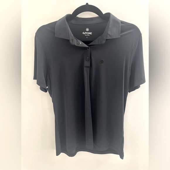Black G/Fore SILKY TECH NYLON POLO like new - Picture 3 of 5